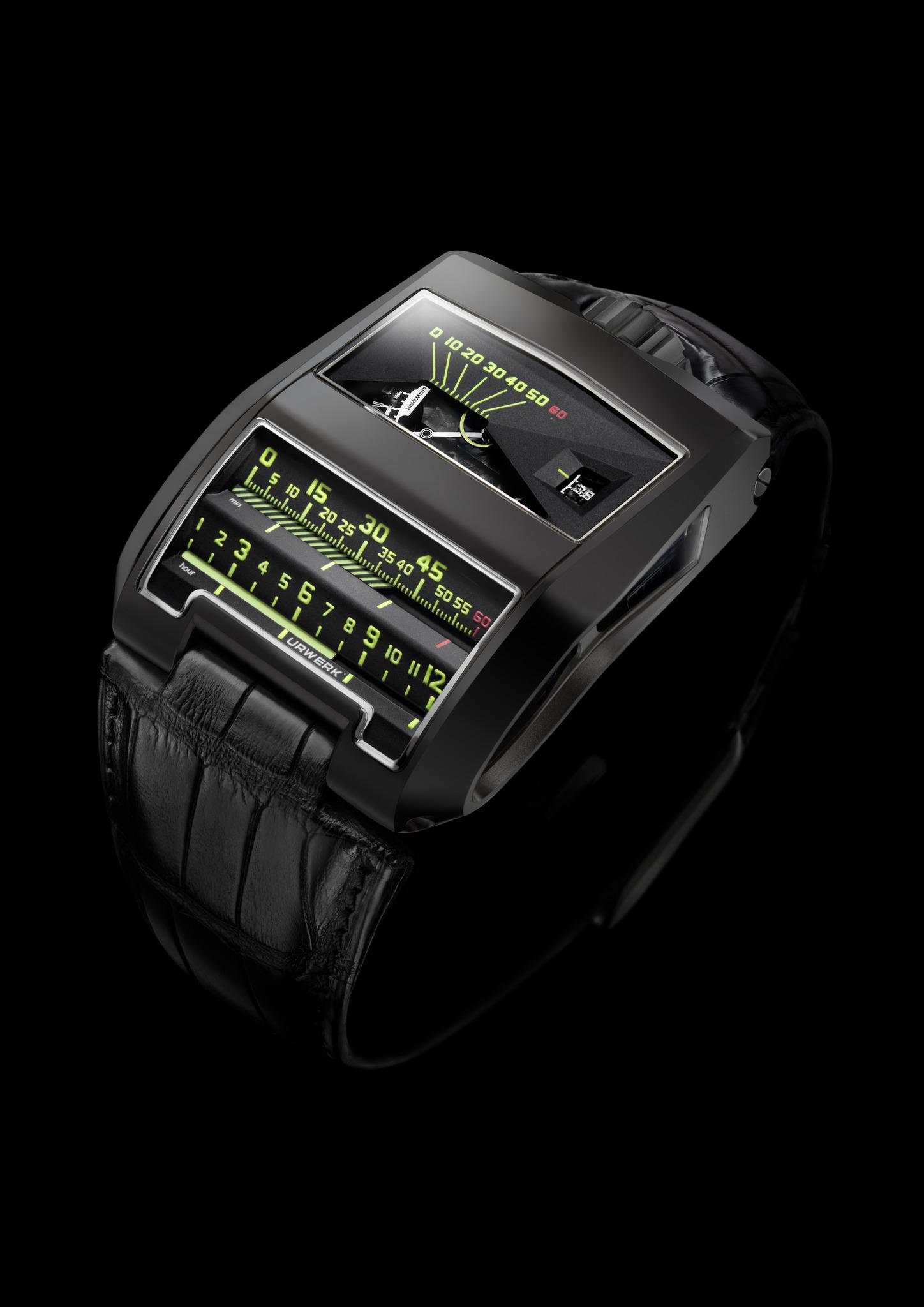 Replica Urwerk UR-CC1 Black Cobra AlTiN-Coated Grey Gold Watch